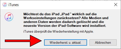 Schritt vier Erzwingen Sie die Wiederherstellung des iPad Pro 11 (2018) erzwingen