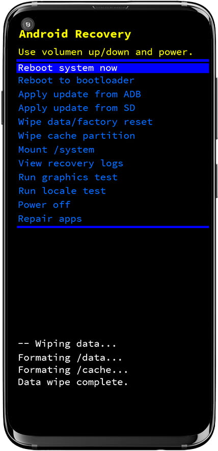 Android-Recovery-Menü