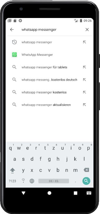 Suche WhatsApp