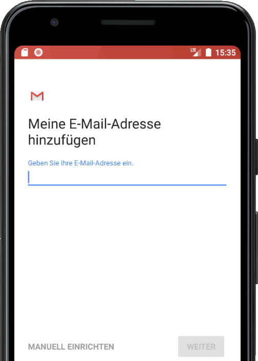 E-Mail-Kontotypen Gmail
