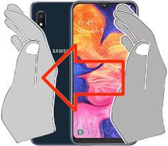 Bildschirmaufnahme Samsung Galaxy A10e