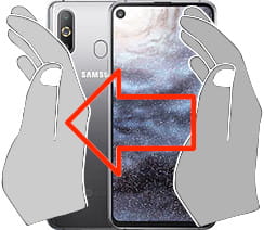 Bildschirmaufnahme Samsung Galaxy A8s