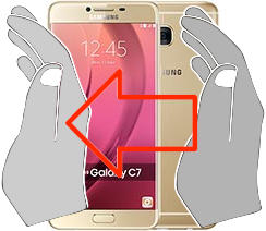 Bildschirmaufnahme Samsung Galaxy C7