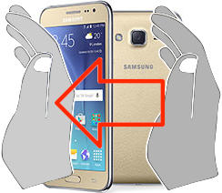 Bildschirmaufnahme Samsung Galaxy J2