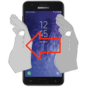 Bildschirmaufnahme Samsung Galaxy J3 Orbit