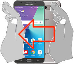 Bildschirmaufnahme Samsung Galaxy J7 V