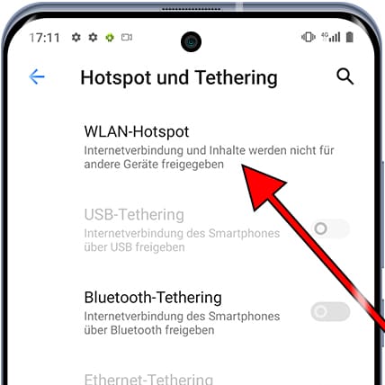 Android-WLAN-Hotspot